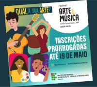 IF Baiano: Inscrições do Festival Arte & Música são prorrogadas até 19 de maio