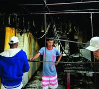Incêndio em padaria de Gentio do Ouro deixa comerciante ferido e família mobiliza ajuda