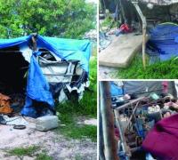 Capangas destroem barracos e proíbem acesso de garimpeiros na Serra do Azulzinho