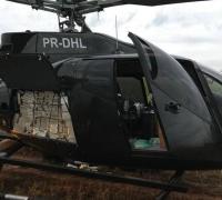 PF apreende helicóptero com meia tonelada de cocaína em São Paulo
