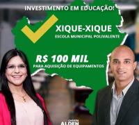 Escola Polivalente de Xique-Xique receberá 100 mil; dinheiro será investido na aquisição de equipamentos