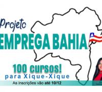 Projeto Emprega Bahia oferta cursos de qualificação profissional para Xique-Xique