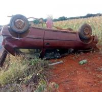 Região: Suspeitos tomam carro de assalto e capotam veículo durante fuga em Ibipeba