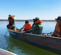FPI-BA apreende redes de pesca na lagoa de Itaparica, em Xique-Xique (BA)