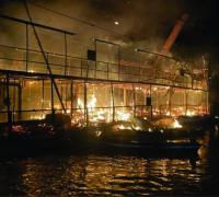 Incêndio atinge embarcações em trecho do Rio São Francisco, na Bahia