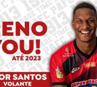 Jogador Igor Santos renova contrato com o Pouso Alegre