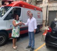 Secretaria de Saúde de Gentio do Ouro recebe nova ambulância