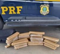 PRF apreende 30kg de maconha em fiscalização a ônibus na BR-116 em Vitória da Conquista