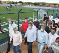 Em Gentio do Ouro, Rui Costa entrega reforma do Estádio Municipal