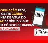 Internauta cobra funcionabilidade de código de barras nas contas de água do SAAE em Xique-Xique