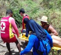 Bombeiros Militares resgatam Mulher que se feriu em trilha na Chapada Diamantina